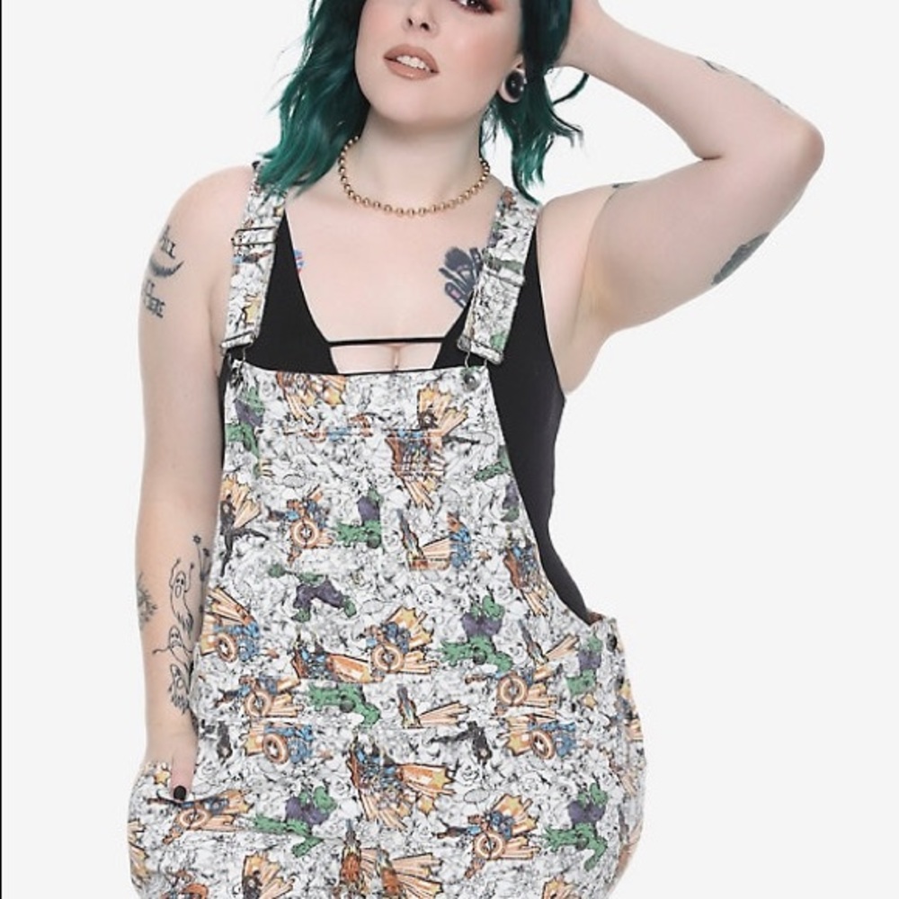 Her Universe Avengers Plus Size Shortalls